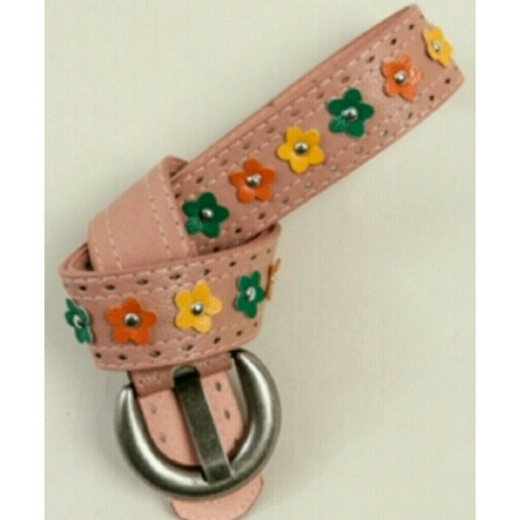 Tan Flower Belt - Picture 1 of 3